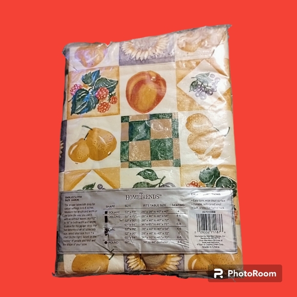 Home Trends Vinyl Flannel Back Tablecloth - Picture 2 of 2